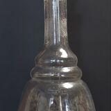 Carafe en verre gravé fin XIXème