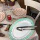 Old artisanal dish made in France Digoin Sarreguemines