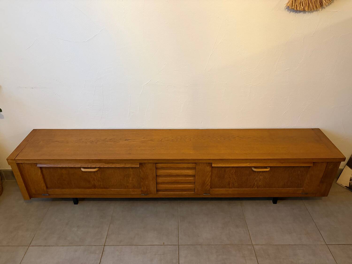 Enfilade basse vintage en chêne