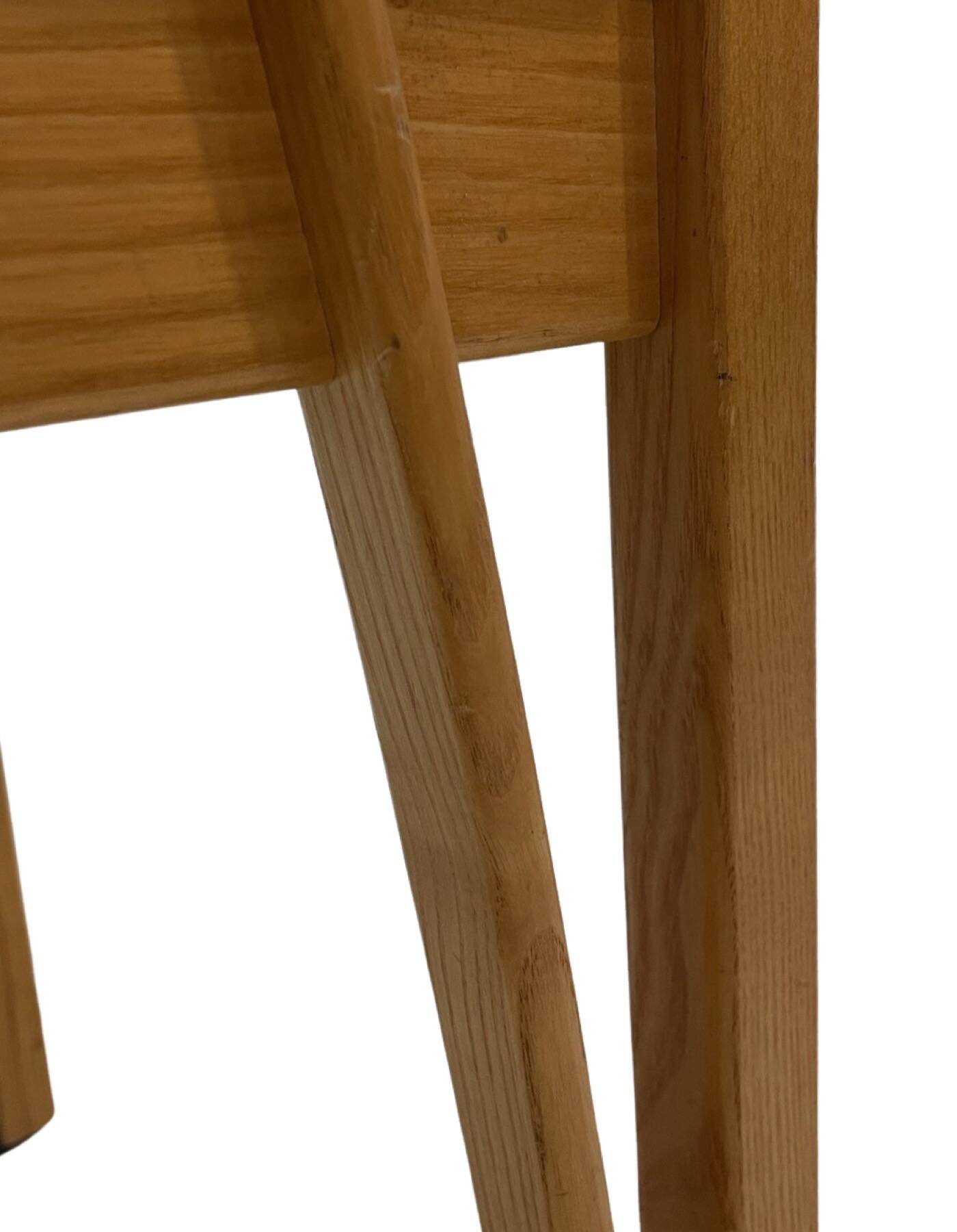 Vintage wooden chair 1980s minimalist design unique