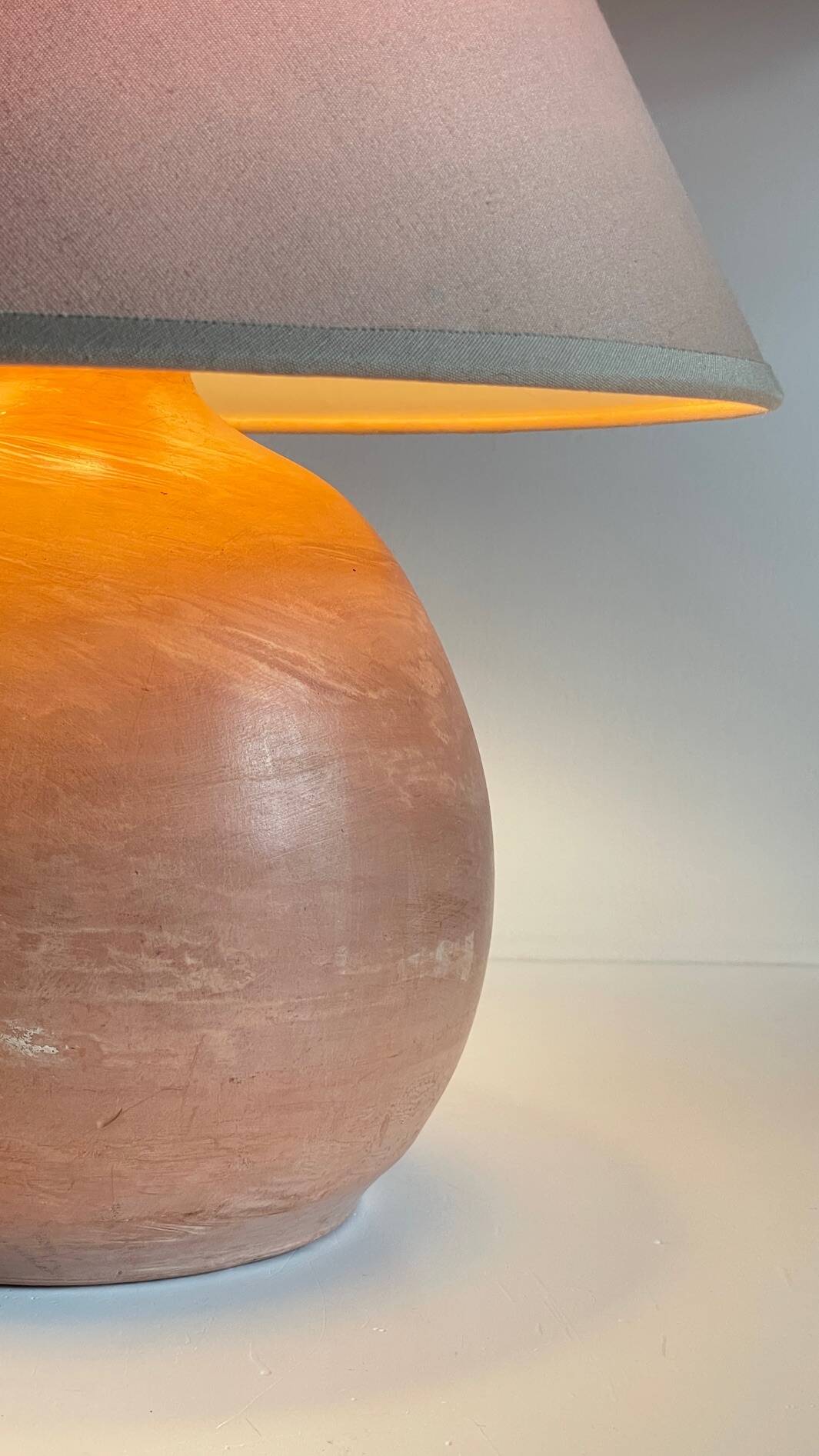 Vintage Handmade Terracotta Lamp