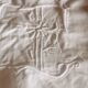 Old large monogrammed sheet hand-embroidered.