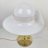 Table Lamp with Brass and Murano Glass, Italy 1970's