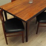 Set of four teak chairs, Danish design, 1960s, manufacture: Bruno Hansen, d