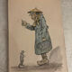 Set of 22 watercolour drawings