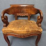 Fauteuil de bureau XIXe à restaurer