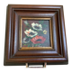 Petit tableau bouquet de fleurs huile sur panneau signée