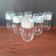 6 Luminarc Bahamas model water glasses with vintage Palluy pattern