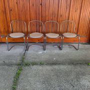 Italian dining chairs style Gastone Rinaldi, 1970s, set of 4