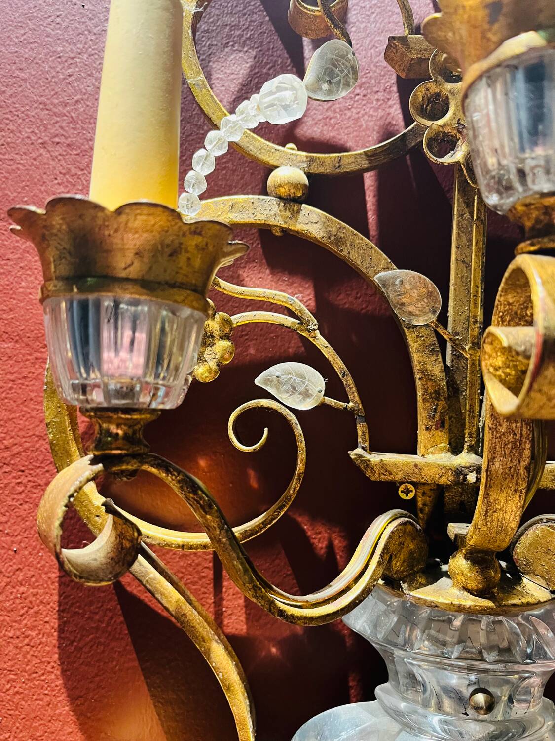 Pair of wall lights attributed to Maison Baguès or Maison Banci – c