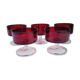 Luminarc Ruby Glasses 1970