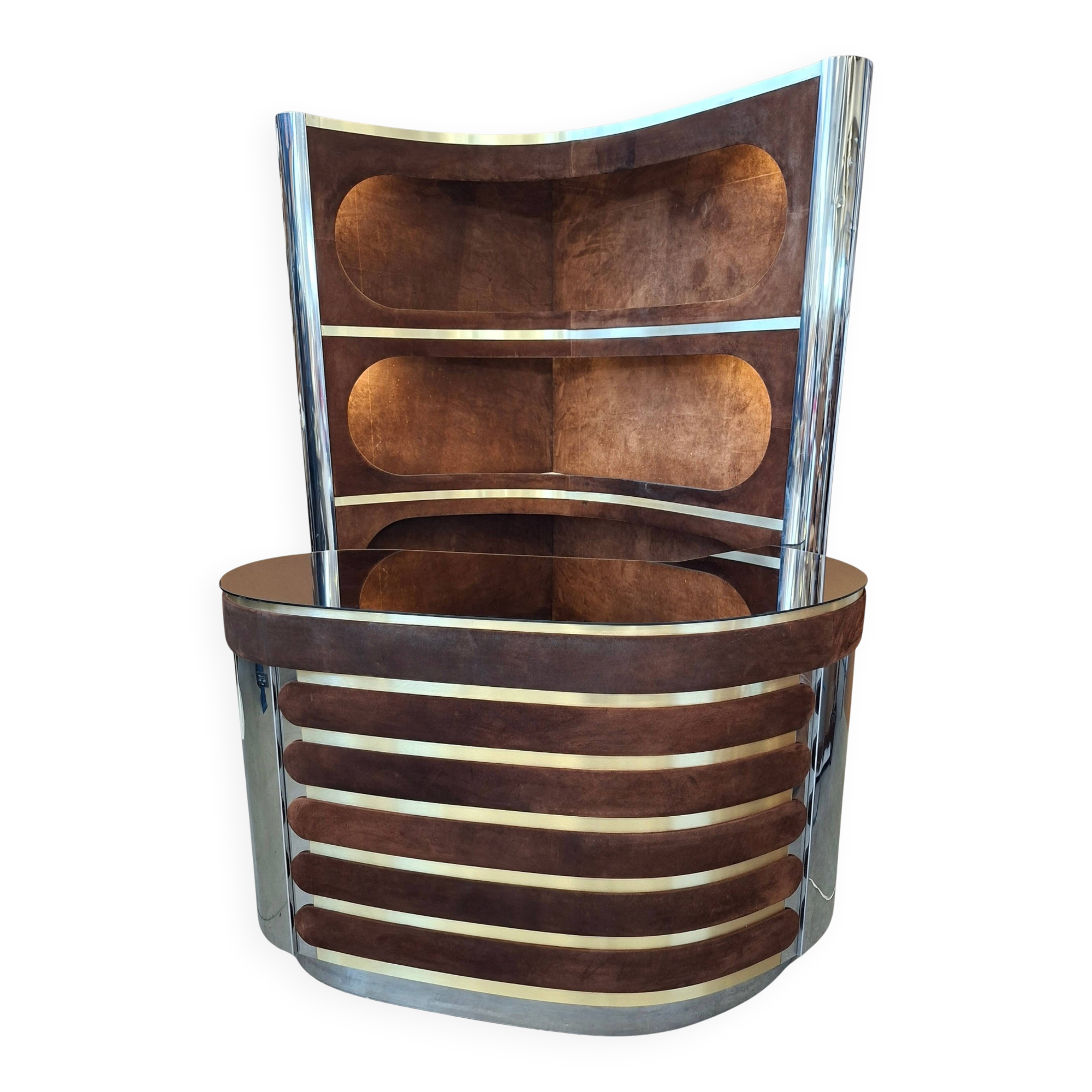 Bar dans le goût de Willy Rizzo, années 70