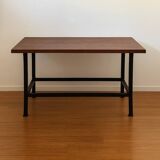 Industrial workshop style desk table