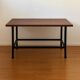 Industrial workshop style desk table