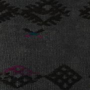 Tapis de couloir vintage gris et noir 2x8, 72x255 cm