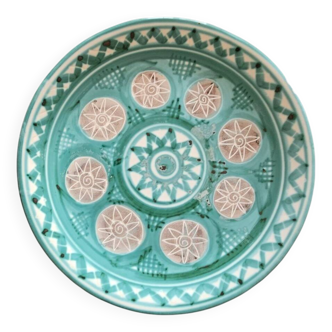 Glazed ceramic dish, Robert Picault de Vallauris, 1950s