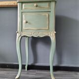 Louis XV style celadon and gold bedside