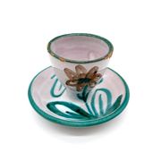 Egg cup with floral decoration – Robert Picault, 1960