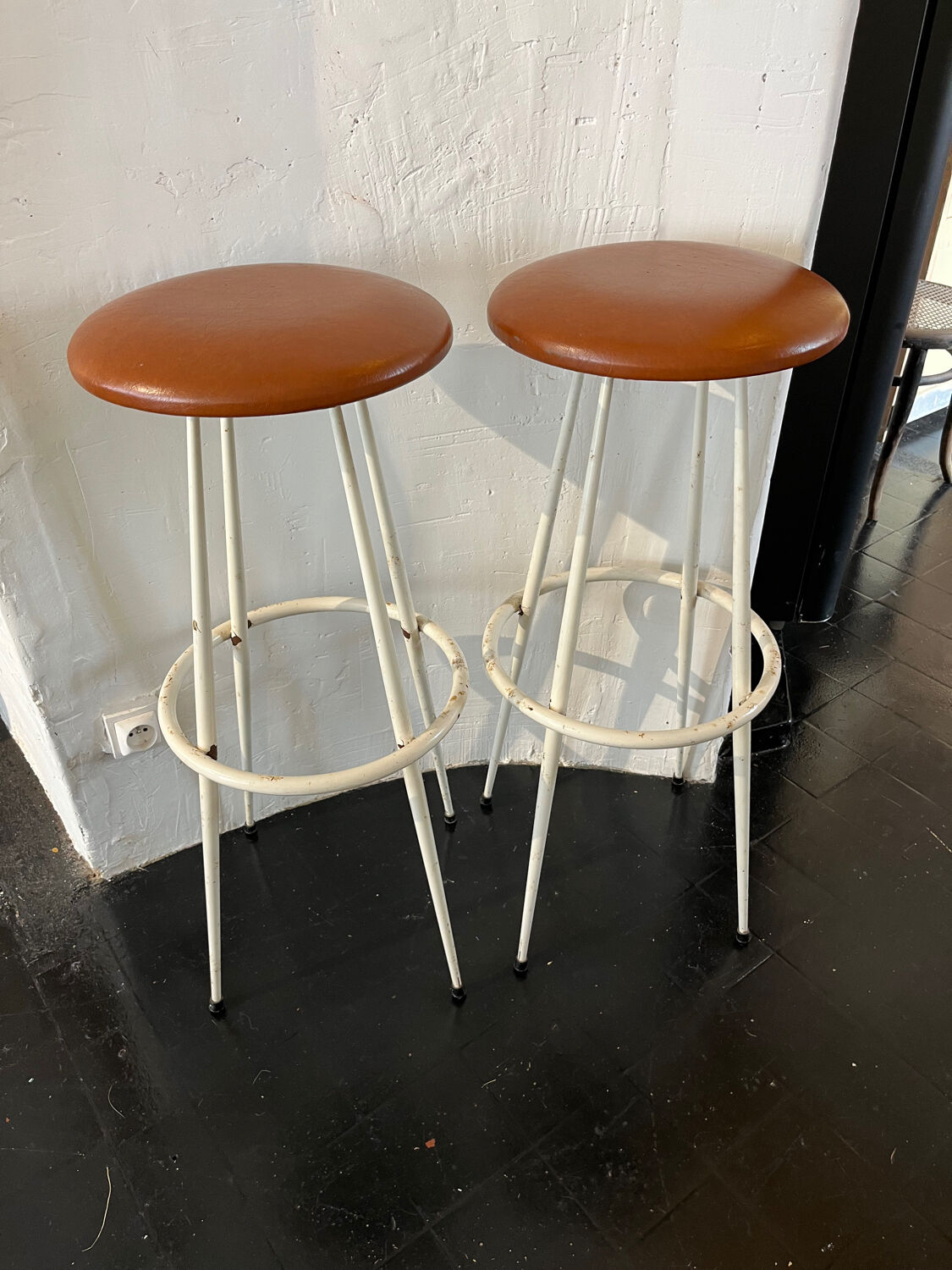 Pair of high stools 1950