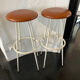 Paire de tabourets haut 1950