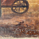 Painting study of the Angelus of Millet, late 19th, early 20th century