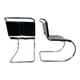 Pair of MR10 lounge chairs — Ludwig Mies van der Rohe, attributed to Knoll, circa 1970