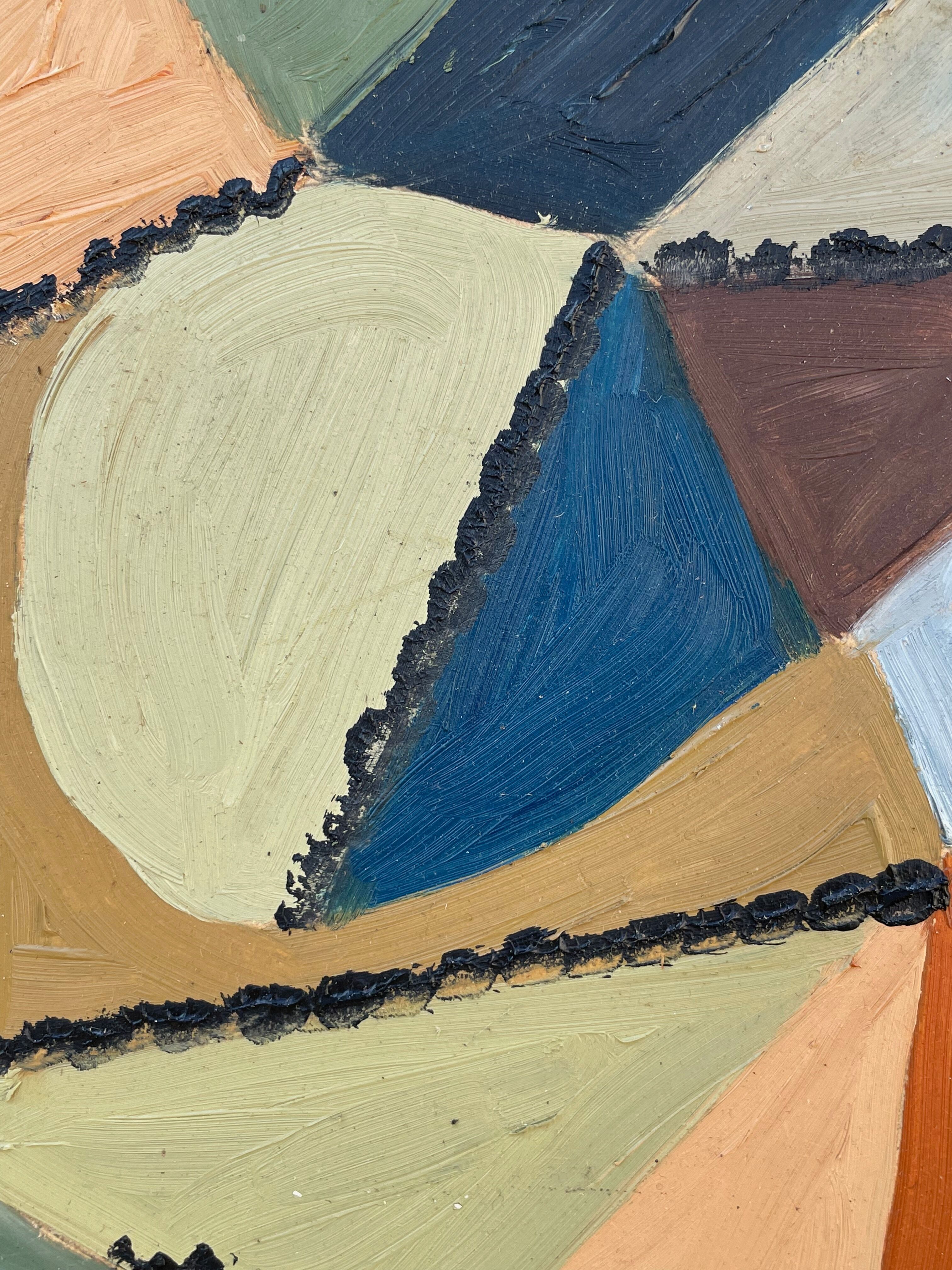Tableau peinture moderne composition abstraite xxe
