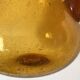 Blown glass jug with caramel bubbles
