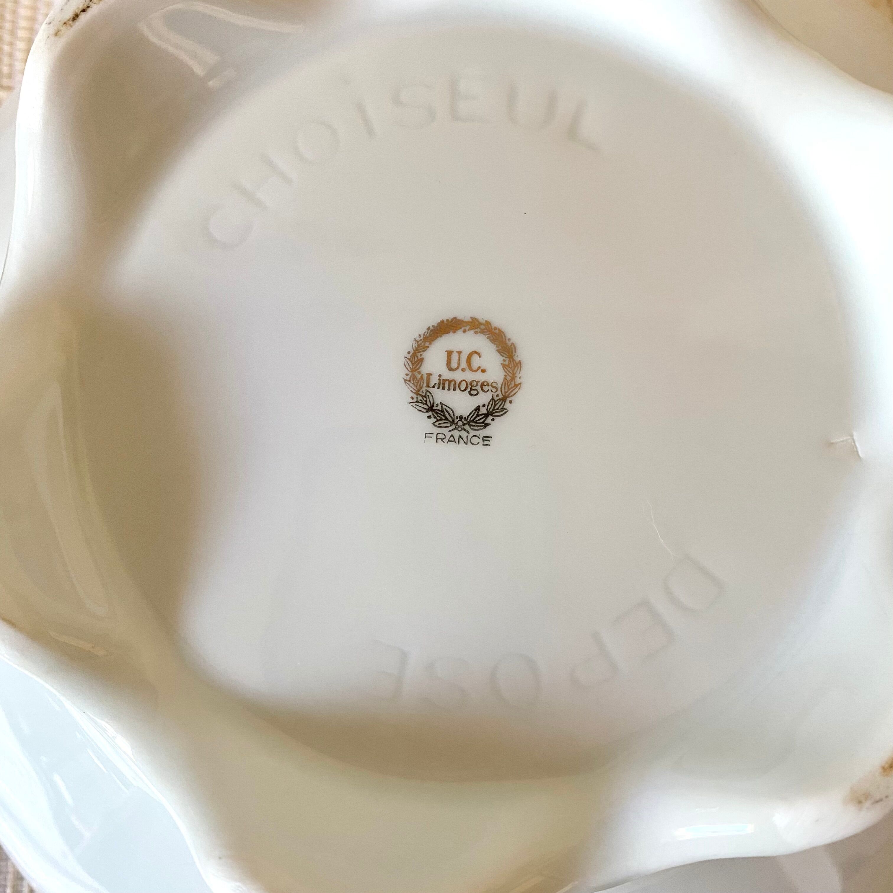 Limoges porcelain salad bowl