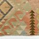 5x7 Brown & Red Turkish Vintage Kilim Rug 148x223Cm SK 35162