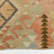 5x7 Brown & Red Turkish Vintage Kilim Rug 148x223Cm SK 35162