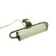 Picture light, mid-century modern, opal glass, brass, Germany, 1950s.