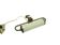 Picture light, mid-century modern, opal glass, brass, Germany, 1950s.