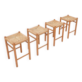 Tabourets Condogu par Luigi Massoni pour Porro, années 1970, ensemble de 4.
