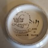 Plat à fromages en faïence de Longwy décor Pigalle Années 50 - 60