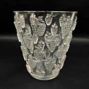 René Lalique "Malaga" model vase, pressed molded glass, circa 1937