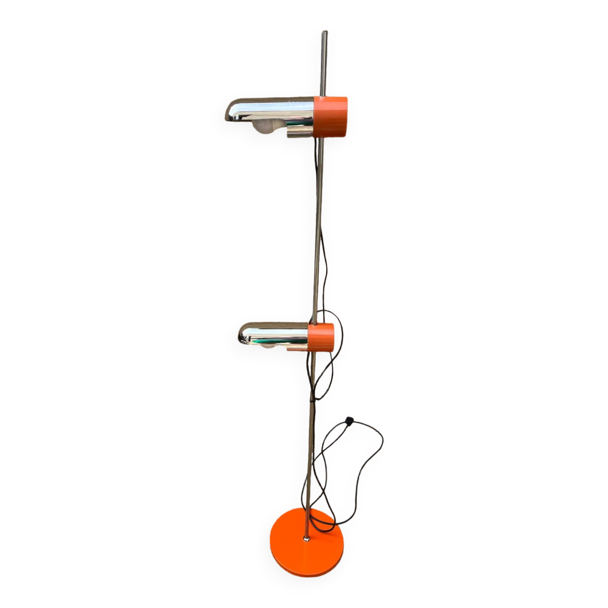 1970s orange designer floor lamp