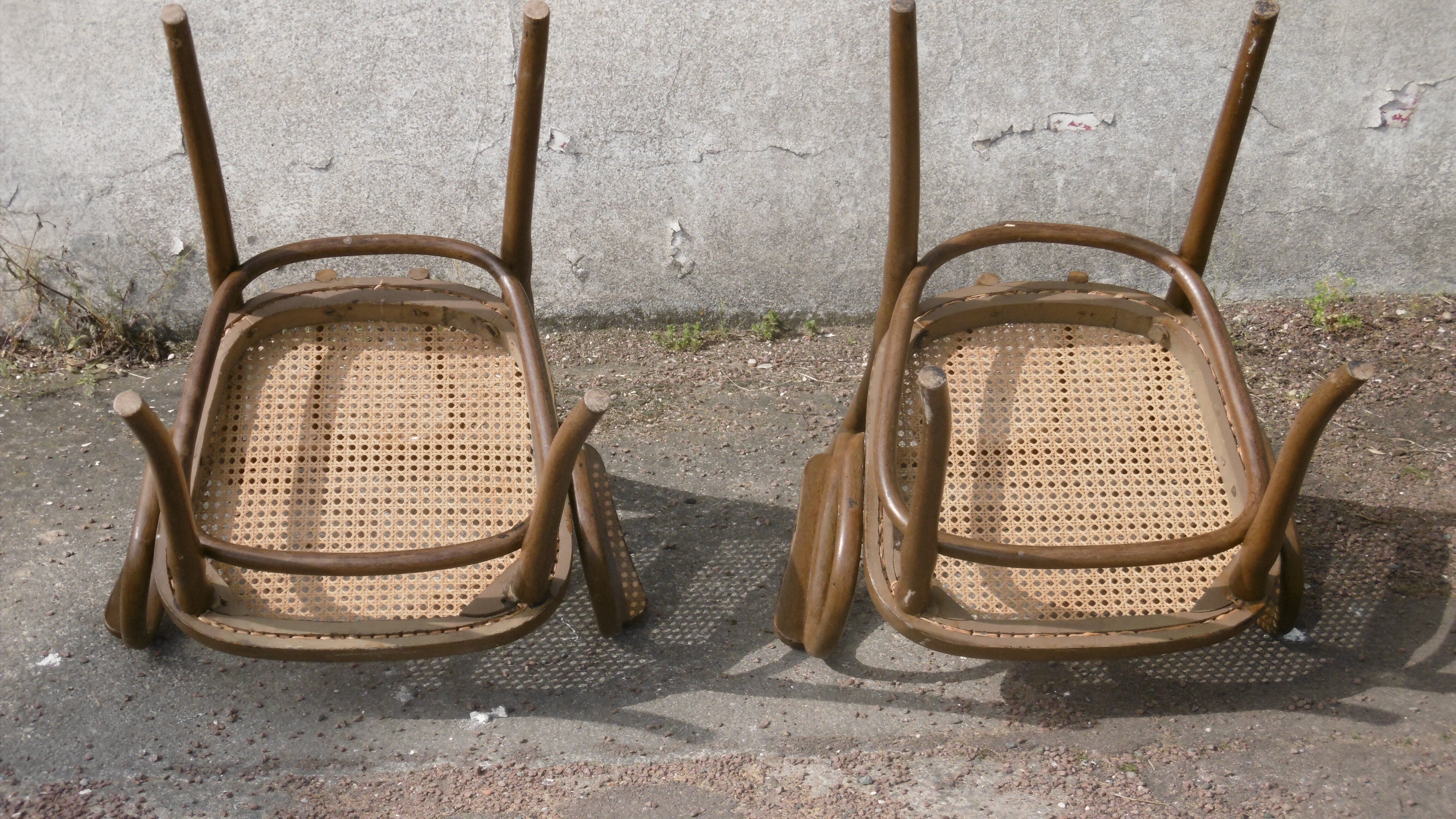 Viennese bistro armchair sitting cane