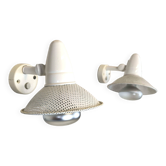 Pair of vintage wall-mounted spotlights