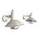 Pair of vintage wall-mounted spotlights