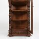 Baroque Style Display Case in Oak, Belgium, 1950s