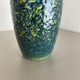 Vase multicolore Super Color Crusty Fat Lava Scheurich, Allemagne WGP, années 1970