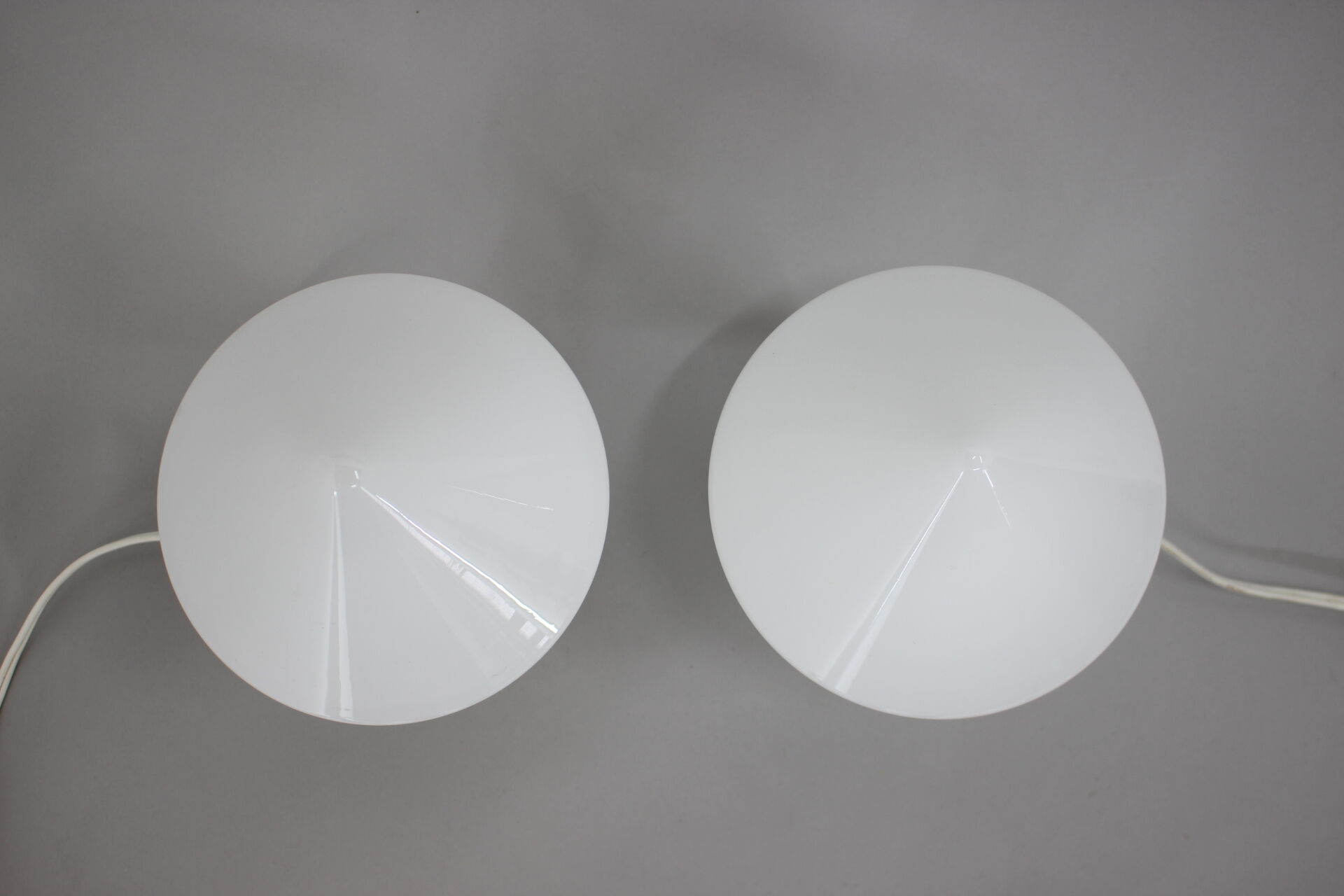 1940s pair of unique art deco table lamps with alabaster base ,czechoslovakia