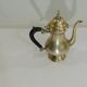 Solid brass teapot, vintage French / 20th century