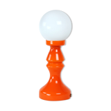 Lampe en verre orange par Vitropol, Pologne 1960s