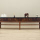 Walnut console, Danish design, 1960s, production Denmark