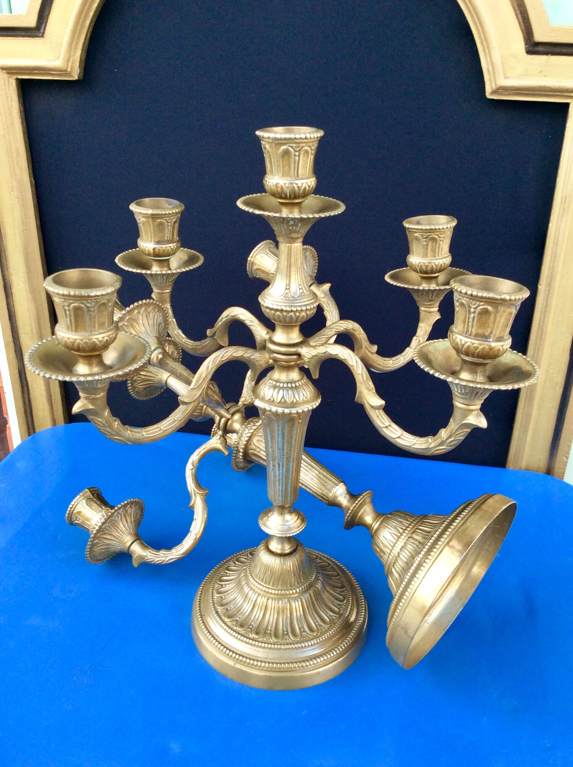 Pair of old candlesticks