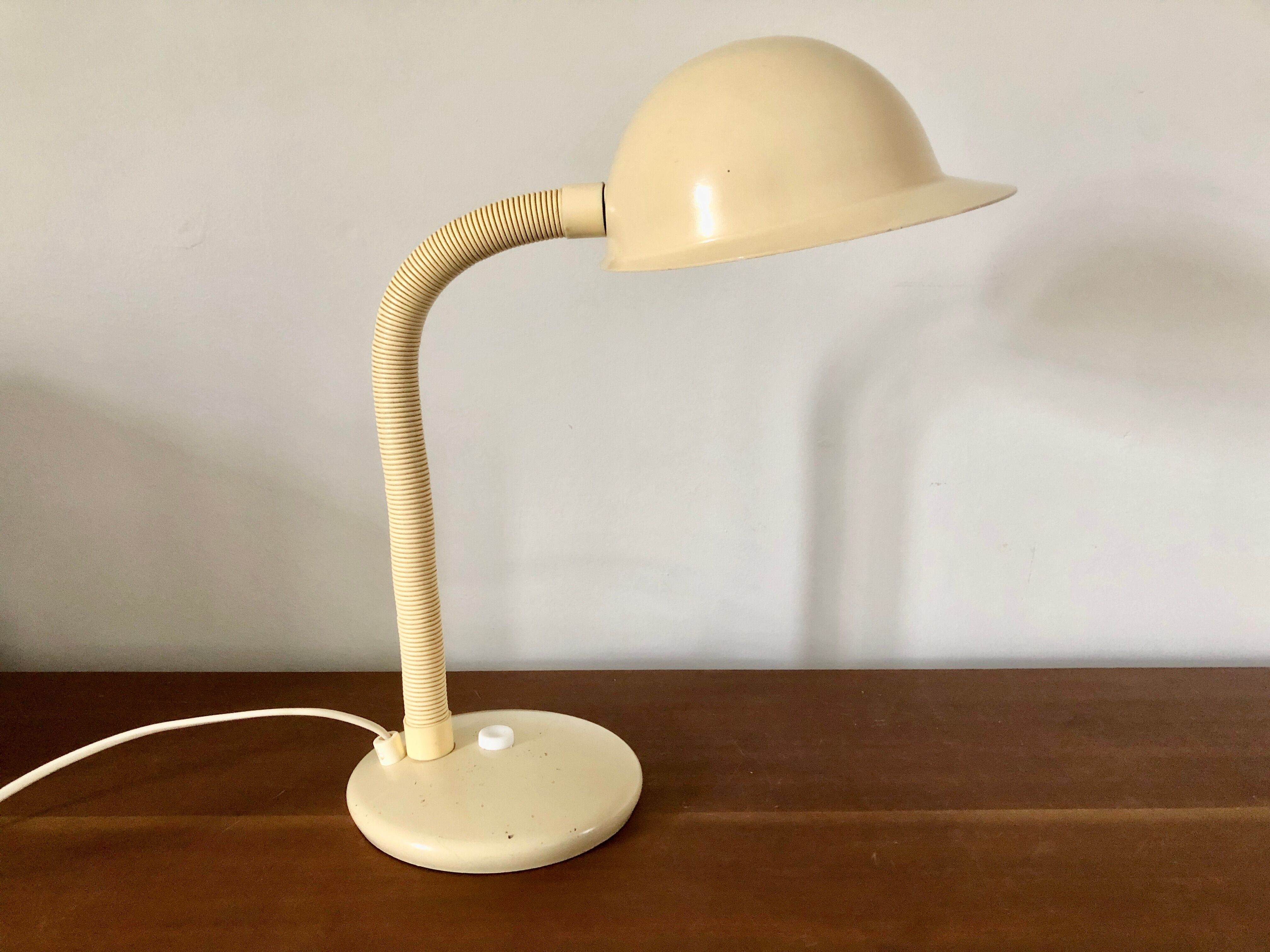 Beige desk lamp Aluminor 1970