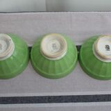 Set of 3 old bowls