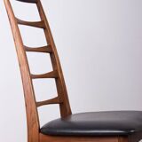 Set of 4 Danish Liz chairs in rosewood by Niels Kofoed, 1960s.